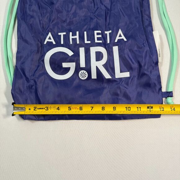 Athleta Girl Drawstring Carry Bag, Purple & Teal, Athletic Bag, Gym Bag 2/$15 - Picture 4 of 8